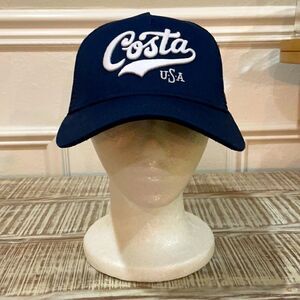 Costa Scripted USA Navy Snapback Hat NWOT